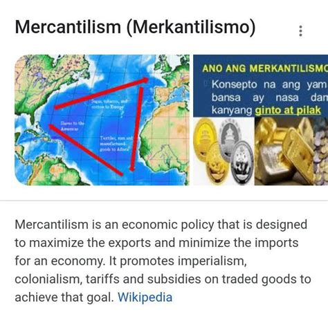 ano ang ibig sabihin ng merkantilismo